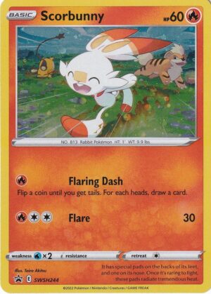 Scorbunny - SWSH244 - Pokemon Sword & Shield promo