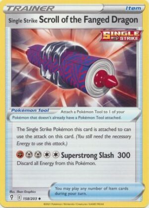 Single Strike Scroll of the Fanged Dragon - 158/203