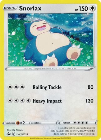 Snorlax - SWSH032 - Pokemon Sword & Shield promo