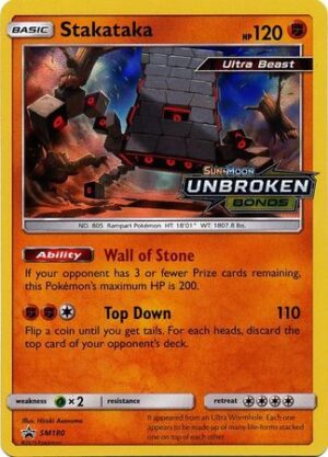 Stakataka - SM180 (Prerelease) - Pokemon Sun & Moon promo