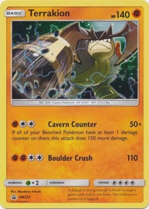 Terrakion - SM223 - Pokemon Sun & Moon promo