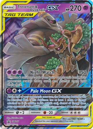 Trevenant & Dusknoir GX - SM217 - Pokemon Sun & Moon promo