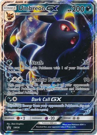 Umbreon GX - SM36 - Pokemon Sun & Moon promo