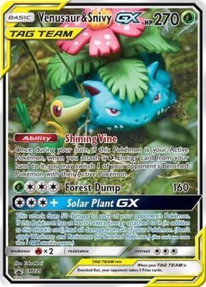Venusaur & Snivy GX - SM229 - Pokemon Sun & Moon promo