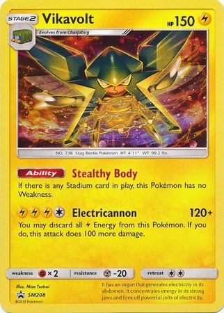 Vikavolt - SM208 - Pokemon Sun & Moon promo