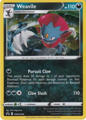 Weavile - SWSH246 - Pokemon Sword & Shield promo