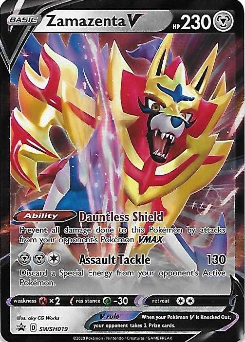 Zamazenta V - SWSH019 - Pokemon Sword & Shield promo