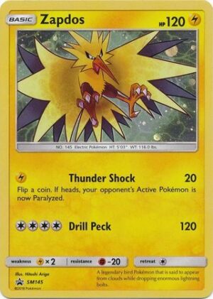 Zapdos - SM145 - Pokemon Sun & Moon promo