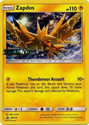 Zapdos - SM159 (Prerelease) - Pokemon Sun & Moon promo