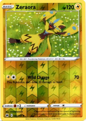 Zeraora - 052/159 - Reverse
