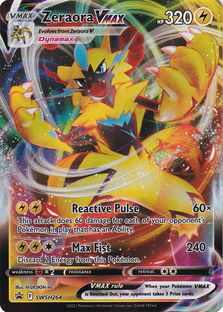 Zeraora VMAX - SWSH264 - Pokemon Sword & Shield promo