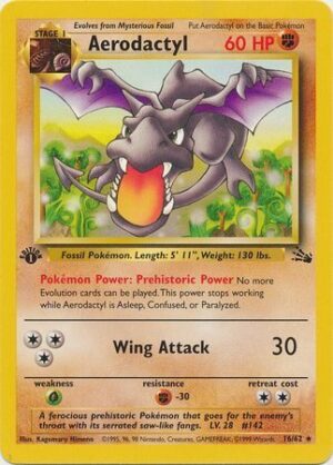 Aerodactyl - 16/62 - 1st Edition
