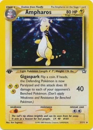 Ampharos - 1/111 - 1st Edition (Holo)