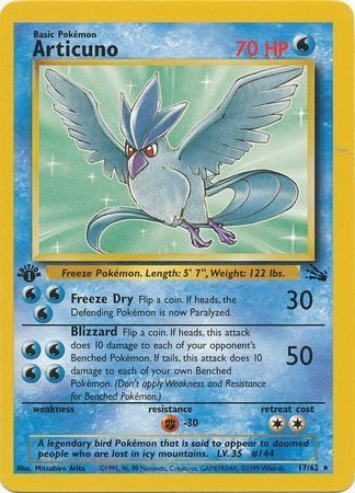 Articuno - 17/62 - 1st Edition