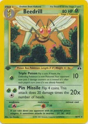 Beedrill - 18/75 - 1st Edition