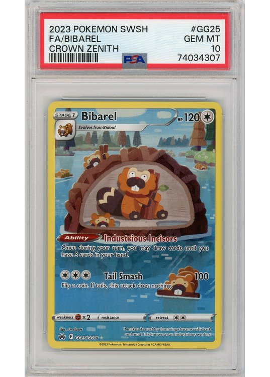 Bibarel GG25/GG70 PSA 10