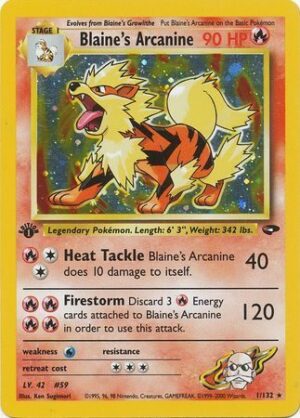 Blaine's Arcanine - 1/132 - 1st Edition (Holo)
