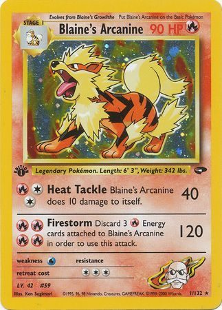 Blaine's Arcanine - 1/132 - 1st Edition (Holo)