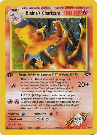 Blaine's Charizard - 2/132 - 1st Edition (Holo)