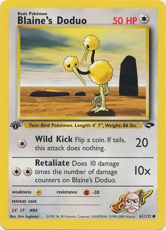 Blaine's Doduo - 61/132 - 1st Edition