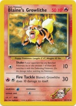 Blaine's Growlithe - 35/132