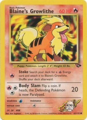 Blaine's Growlithe - 62/132