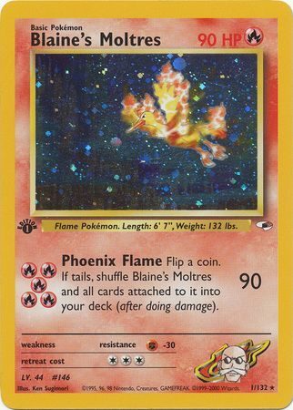 Blaine's Moltres - 1/132 - 1st Edition (Holo)