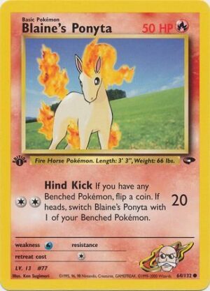 Blaine's Ponyta - 64/132 - 1st Edition