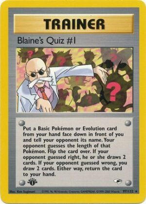 Blaine's Quiz #1 - 97/132 - 1st Edition