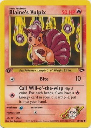 Blaine's Vulpix - 66/132 - 1st Edition