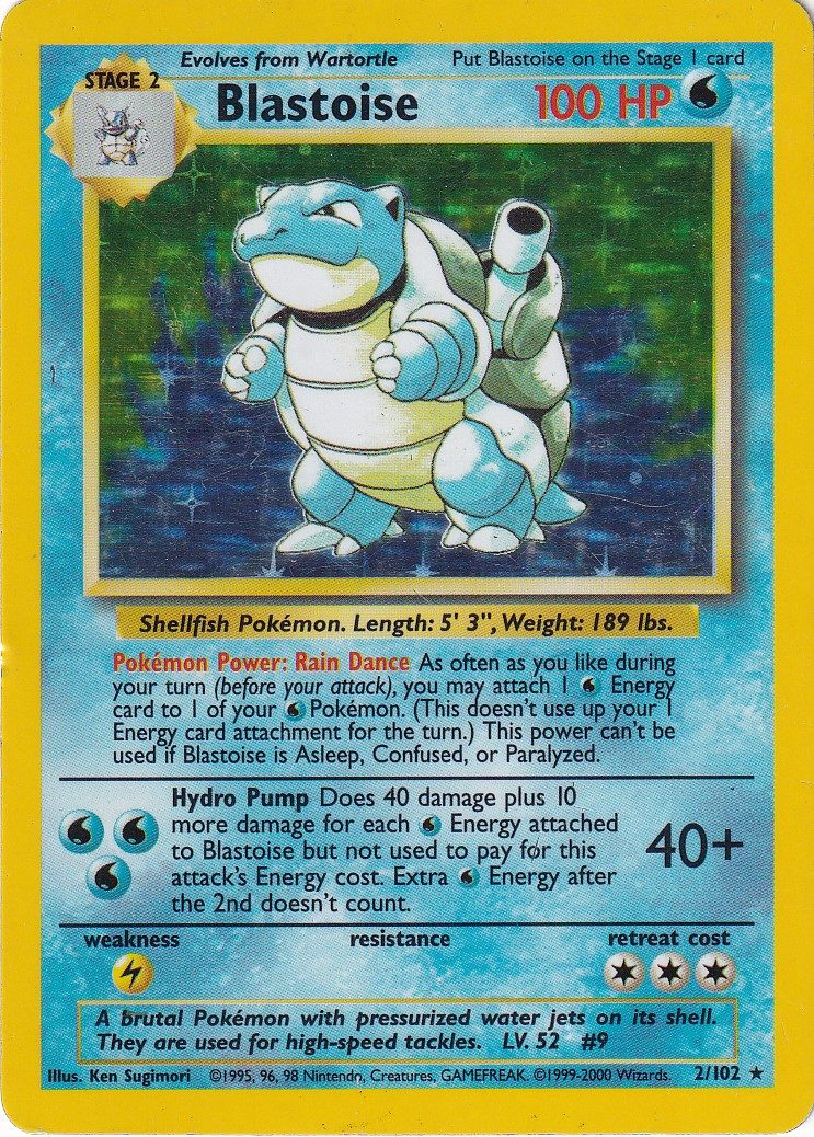 Blastoise - 2/102 - 4th Print (Holo)