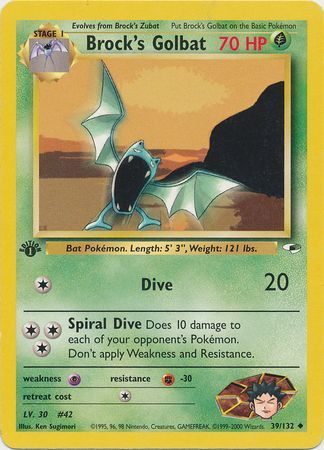 Brock's Golbat - 39/132 - 1st Edition