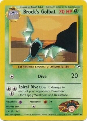 Brock's Golbat - 39/132