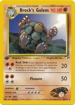 Brock's Golem - 20/132 - 1st Edition
