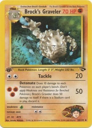 Brock's Graveler - 34/132 - 1st Edition