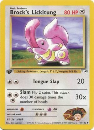 Brock's Lickitung - 41/132 - 1st Edition