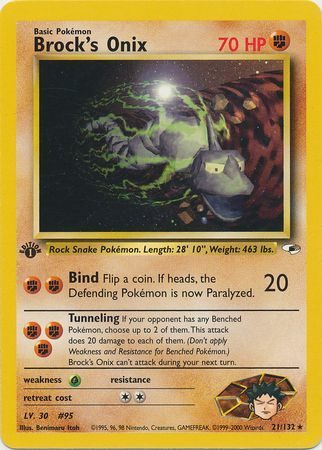 Brock's Onix - 21/132 - 1st Edition