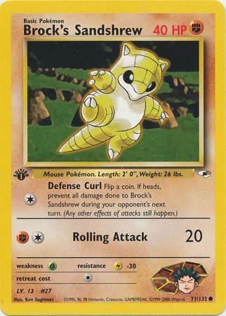 Brock's Sandshrew - 71/132 - 1st Edition