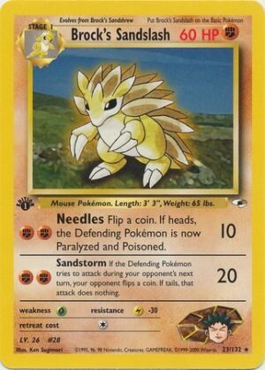 Brock's Sandslash - 23/132 - 1st Edition