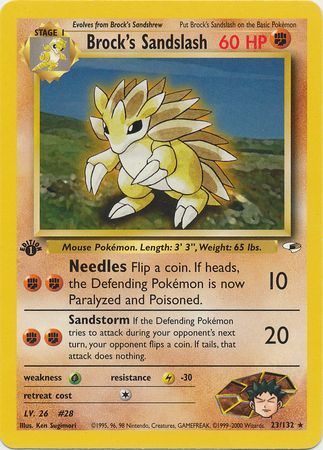 Brock's Sandslash - 23/132 - 1st Edition