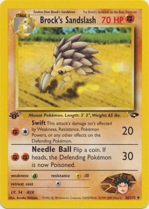 Brock's Sandslash - 36/132 - 1st Edition