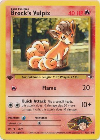 Brock's Vulpix - 73/132 - 1st Edition