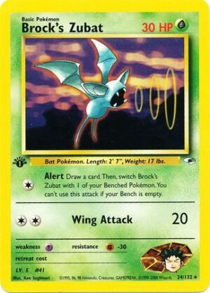 Brock's Zubat - 24/132 - 1st Edition