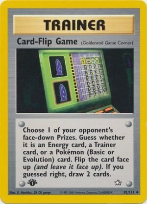 Card-Flip Game - 92/111 - 1st Edition