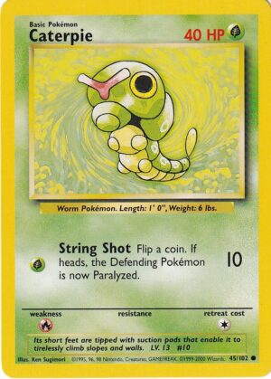 Caterpie - 45/102 - 4th Print