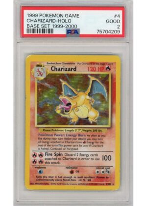 Charizard 4/102 4th Print PSA 2