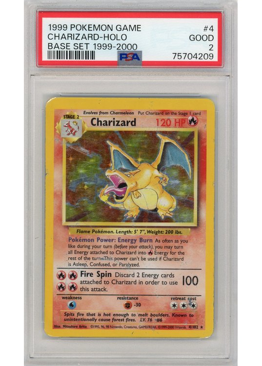 Charizard 4/102 4th Print PSA 2