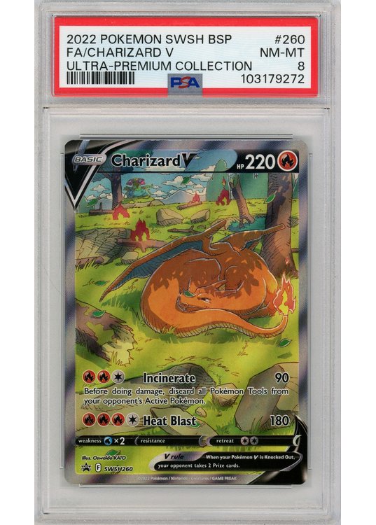 Charizard V SWSH260 PSA 8