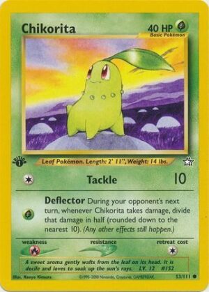 Chikorita - 53/111 - 1st Edition
