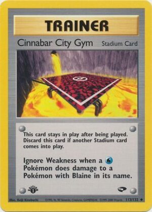 Cinnabar City Gym - 113/132 - 1st Edition